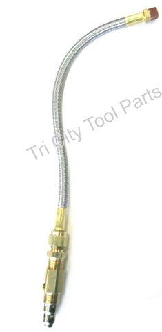 Stainless Steel Braided Air Exhaust Tube Retrofit kit : 145-0028 Craftsman / Kabolt / Powermate